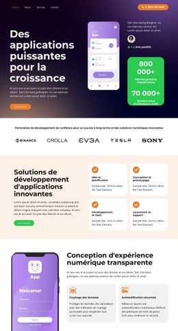 Transformez Vos Idées En Applications - HTML Template Builder