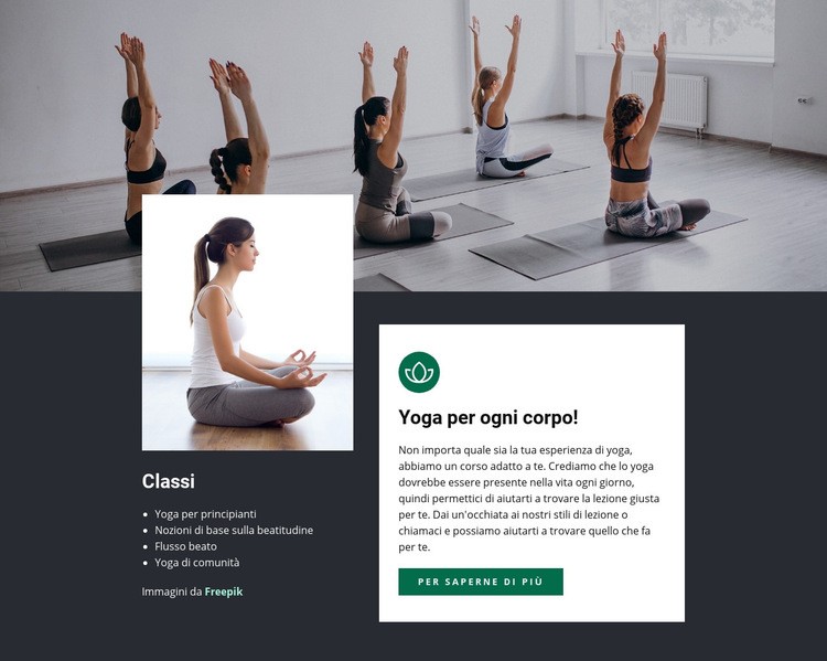 Ashtanga yoga Modelli di Website Builder