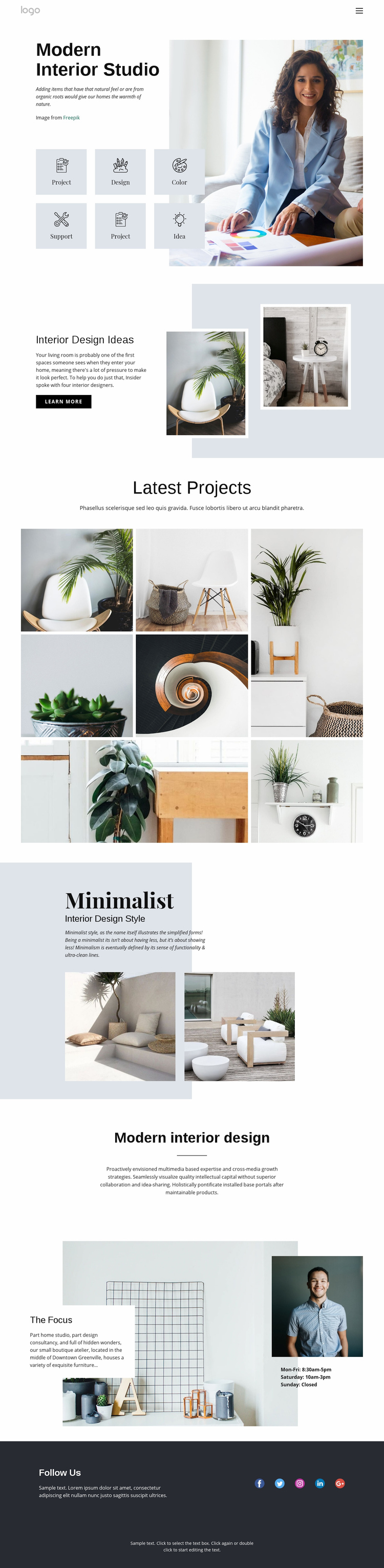 Kitchens, baths and closets Squarespace Template Alternative