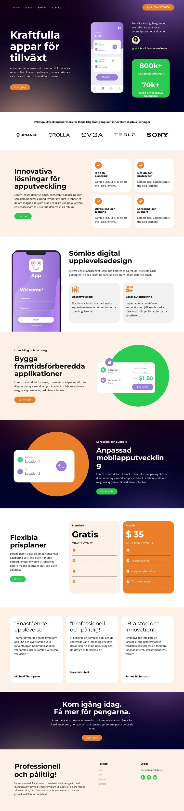 Förvandla idéer till appar HTML-mall