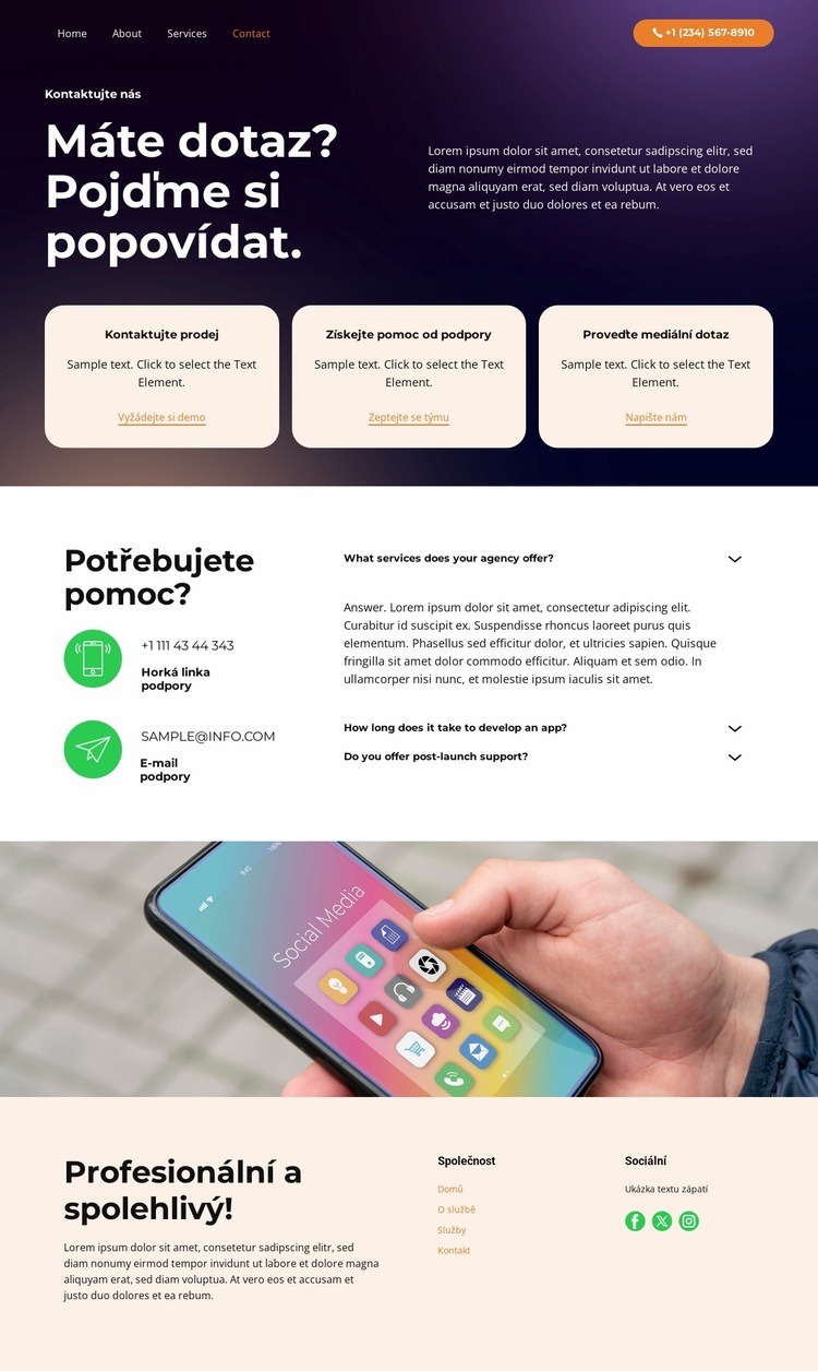 Zabezpečené ověřování Šablona HTML