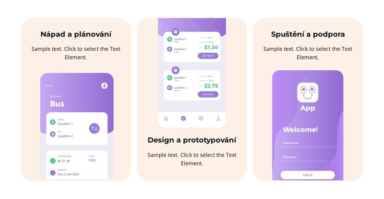 Vývoj a testování Šablona webové stránky
