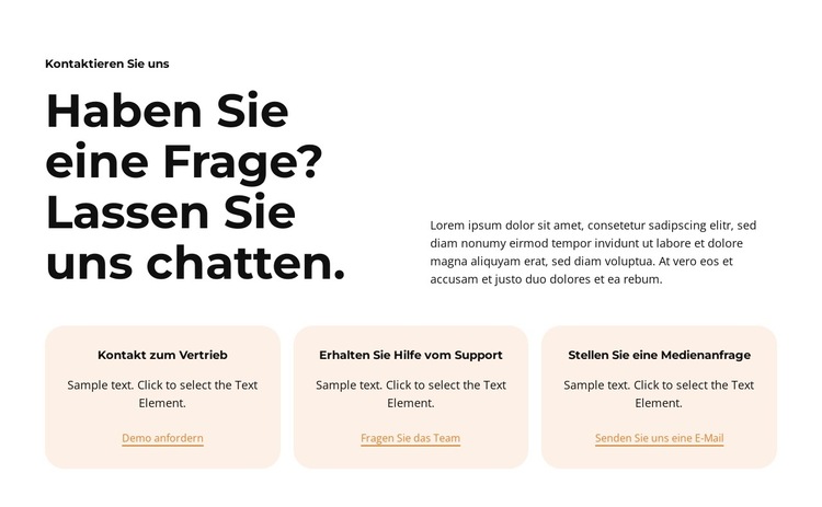 Professionell und zuverlässig Website-Vorlage