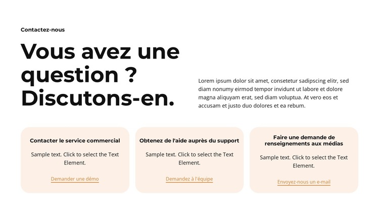 Professionnel et fiable Modèle de site Web