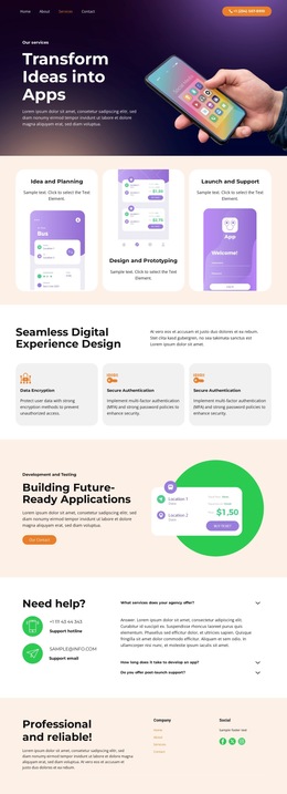 Services HTML5 Templates | Nicepage
