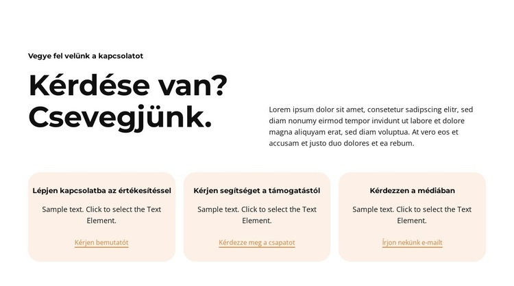 Profi és megbízható HTML Sablon