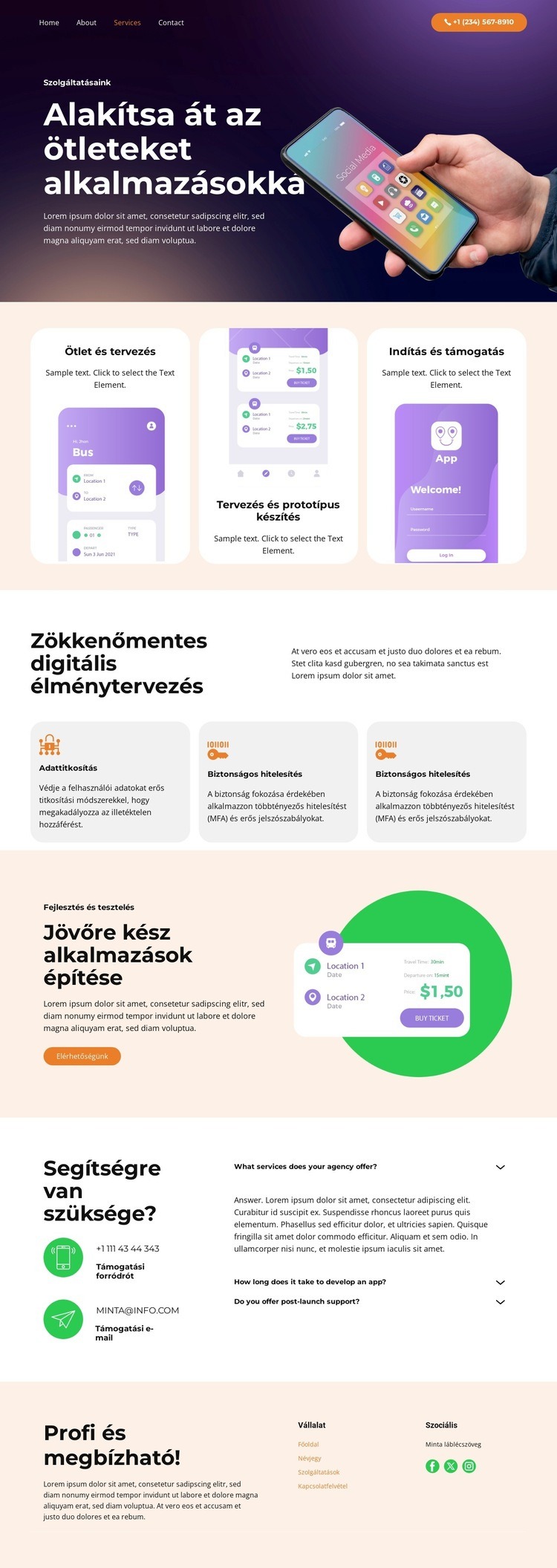 Adattitkosítás Weboldal sablon