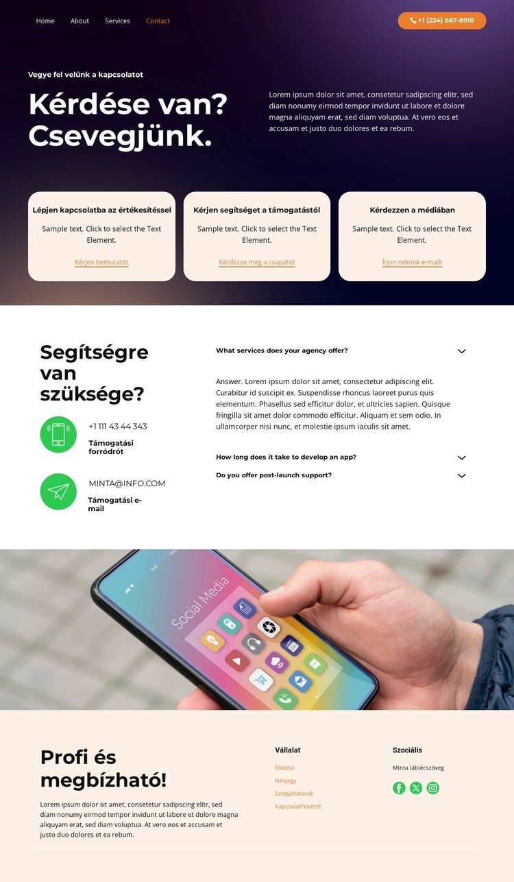 Biztonságos hitelesítés Weboldal sablon