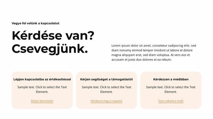 Profi és megbízható Weboldal sablon