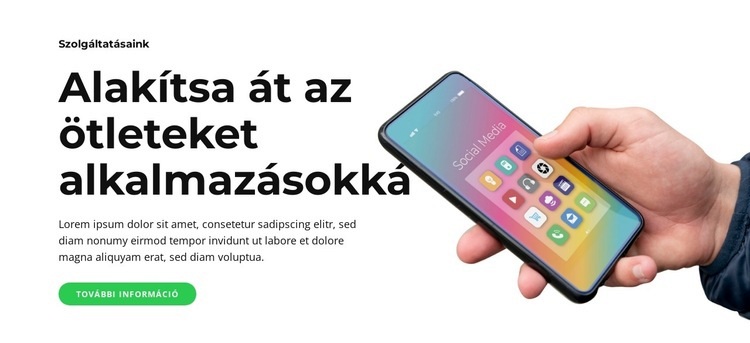 Tervezés és prototípus készítés Weboldal tervezés