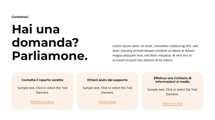 Professionale e affidabile Modello di sito Web
