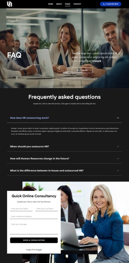 Exclusive Joomla Template For The List Of Questions And Corresponding Answers