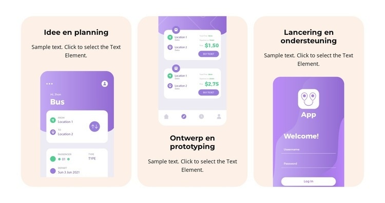 Ontwikkeling en testen Sjabloon