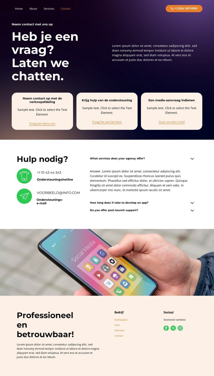 Veilige authenticatie Website ontwerp