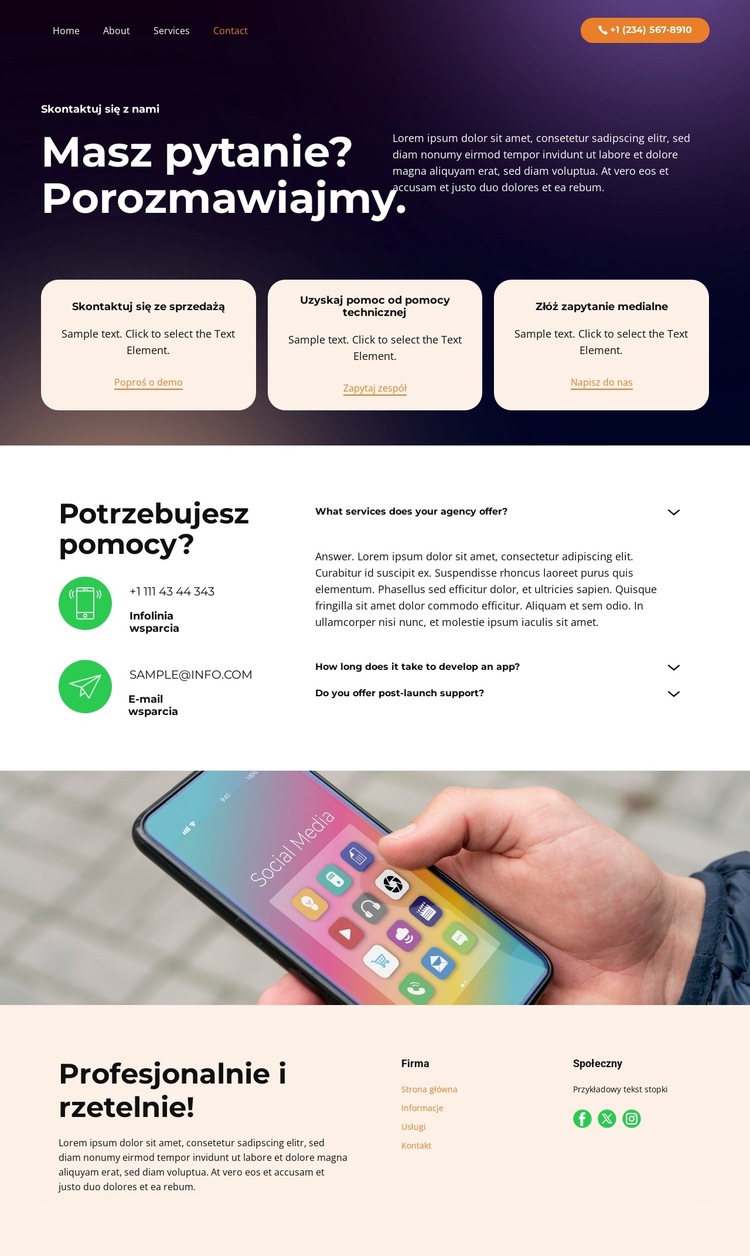 Bezpieczne uwierzytelnianie Szablon witryny sieci Web