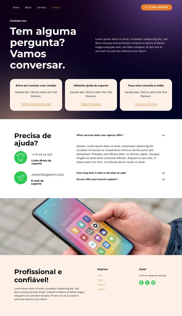 Autenticação Segura Modelo de site