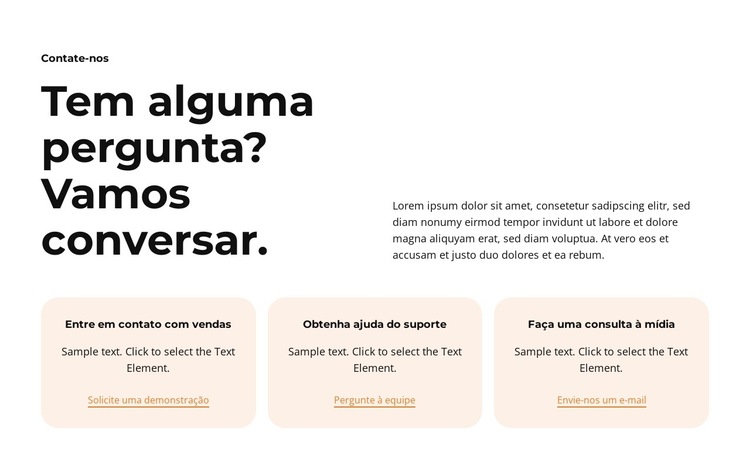 Profissional e confiável Modelo de site