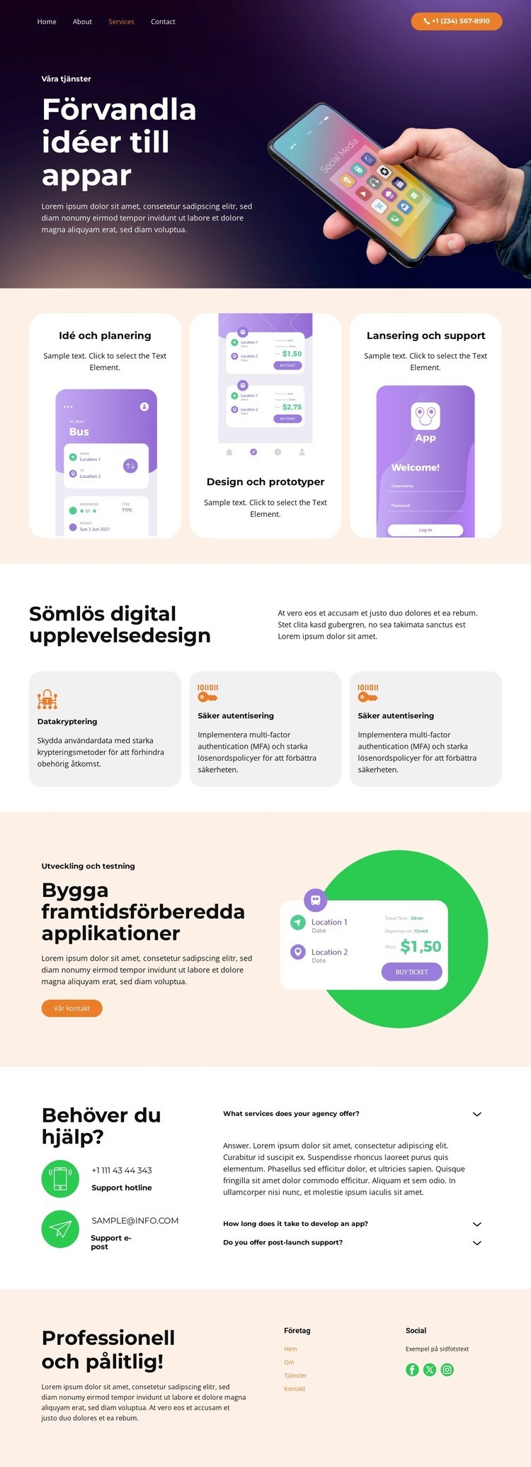 Datakryptering HTML-mall