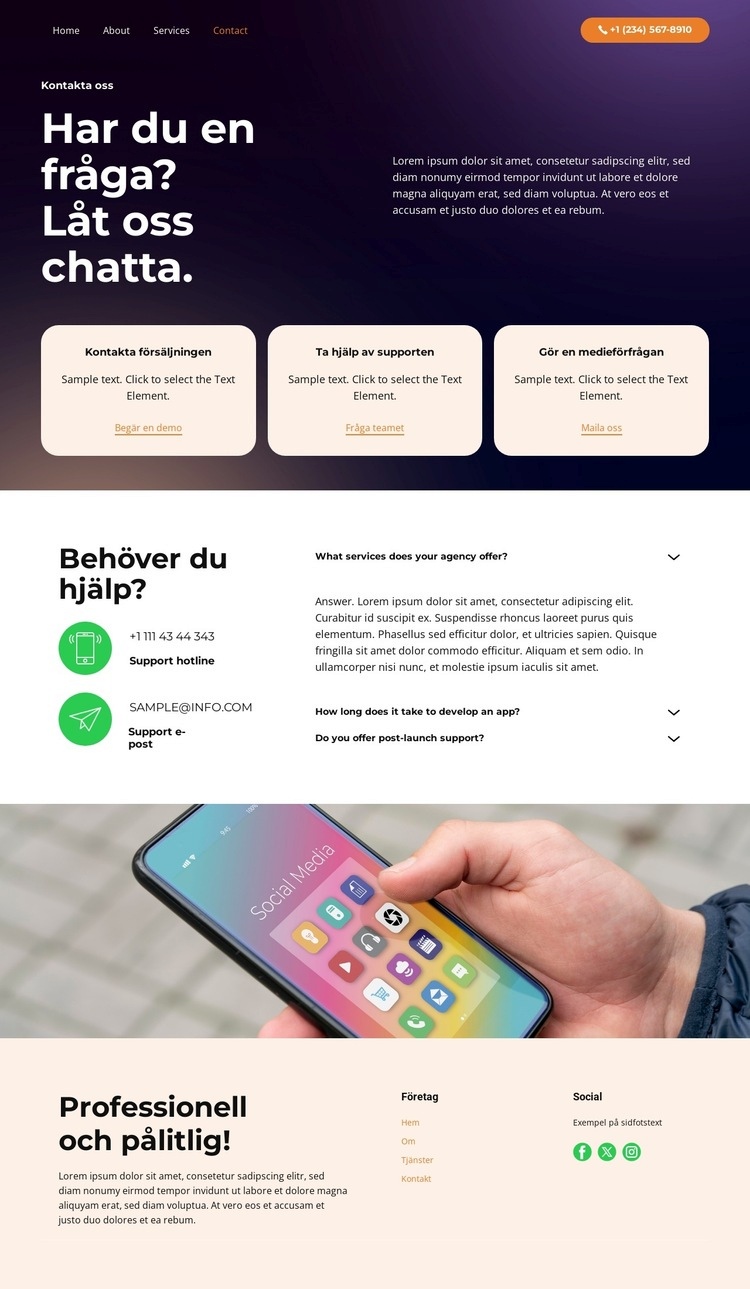 Säker autentisering Webbplats mall
