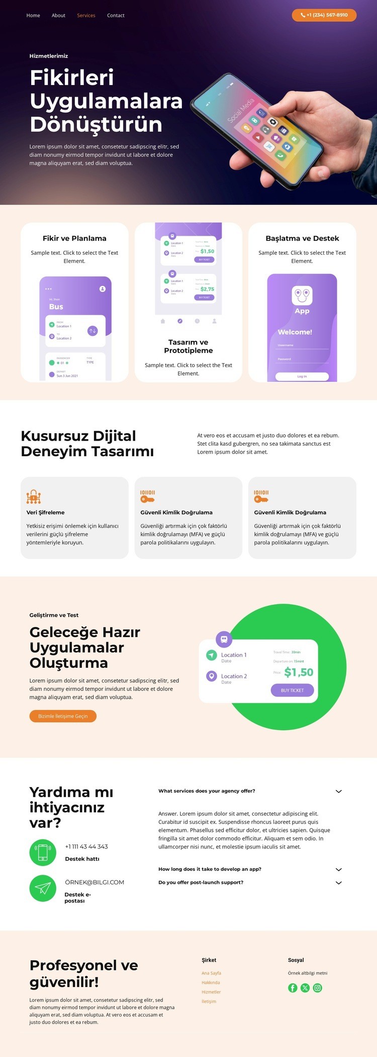 Veri Şifreleme Bir Sayfa Şablonu