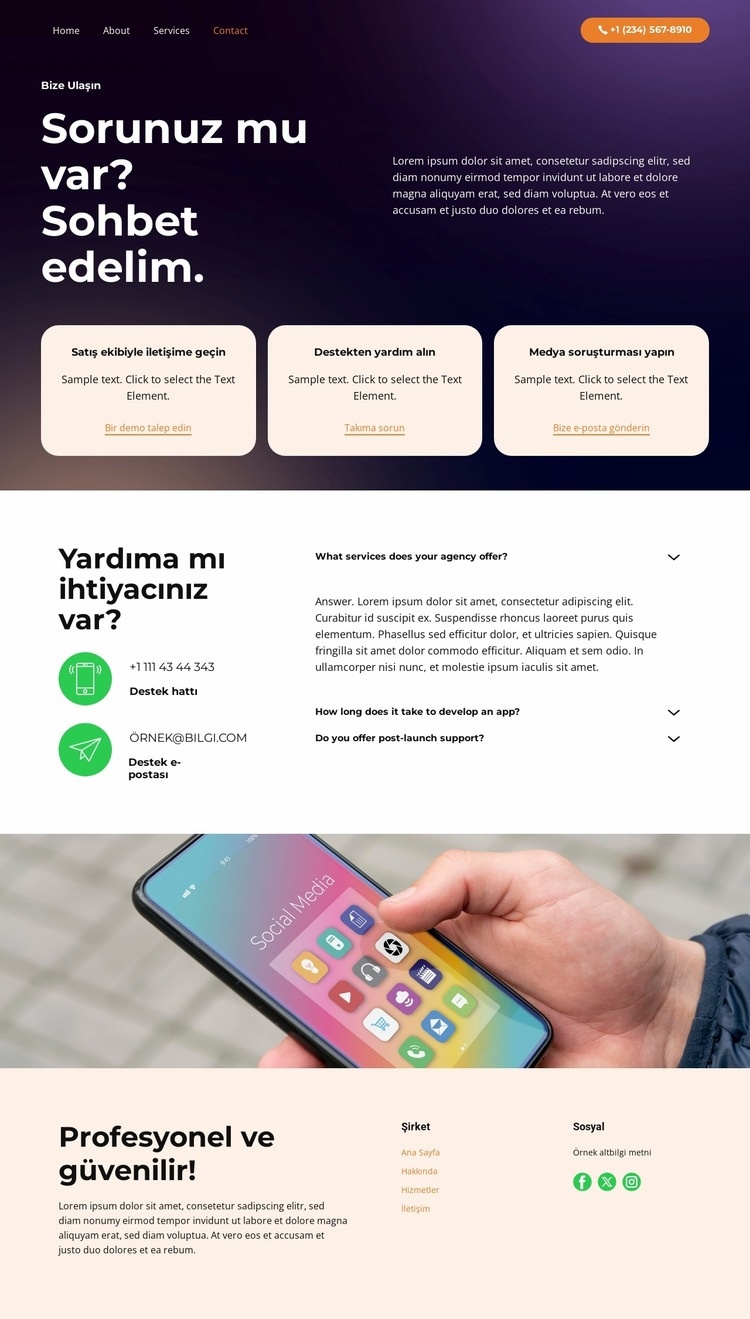 Güvenli Kimlik Doğrulama Bir Sayfa Şablonu