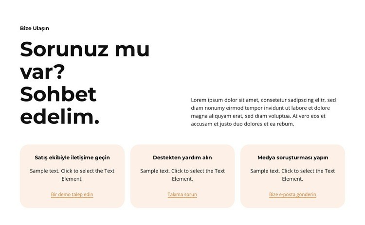 Profesyonel ve güvenilir Bir Sayfa Şablonu