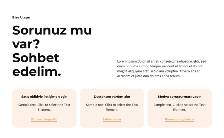 Profesyonel ve güvenilir Web Sitesi Şablonu