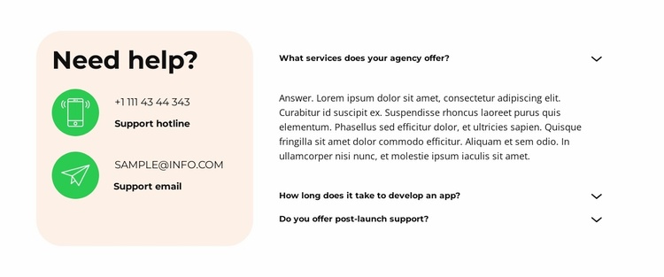 Launch and Support Website Template