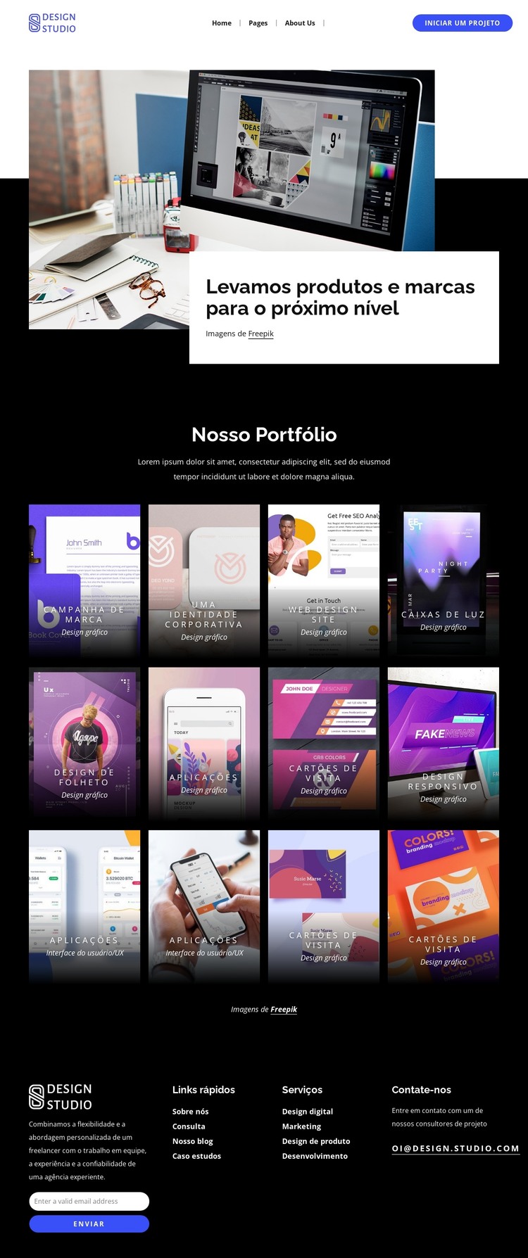 Design renomado Modelo HTML