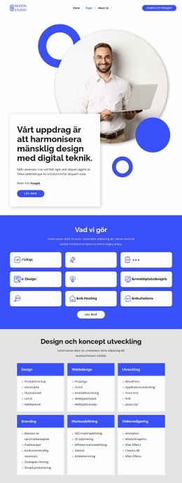 Webbdesign Och Webbutveckling