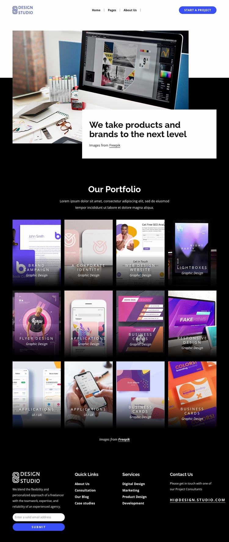Renowned design Website Template