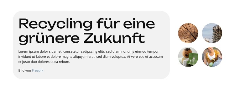 Besseres Recycling, bessere Zukunft CSS-Vorlage