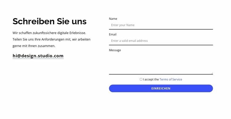 Wir helfen Ihnen bei der Kontaktaufnahme HTML5-Vorlage