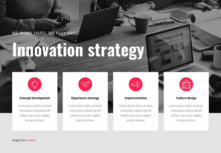 Innovation strategy Elementor Template Alternative