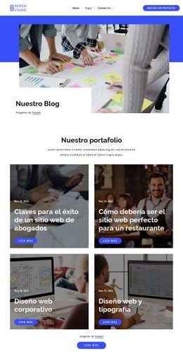 Blog Del Estudio De Diseño - Creador De Sitios Web Sencillo