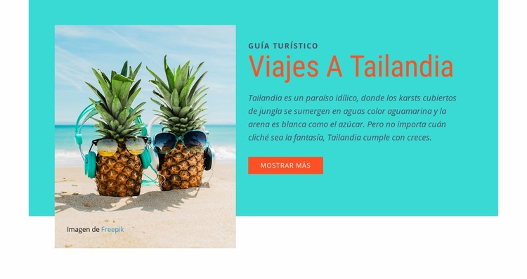 Viajes a Tailandia Diseño de páginas web