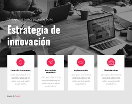 Estrategia De Innovación Plantilla De Diseño CSS