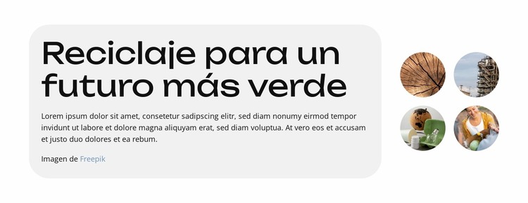 Mejor reciclaje, mejor futuro Plantilla Joomla