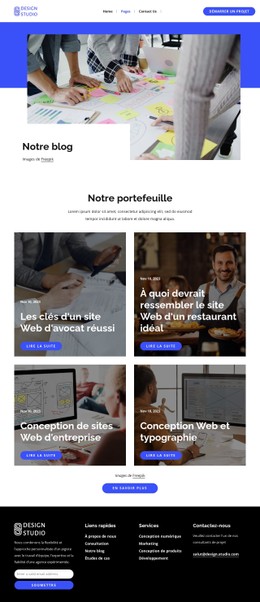 Blog Modèles CSS | Nicepage