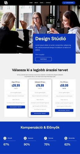 Válassza Ki A Legjobb Ártervet - HTML Weboldal Sablon