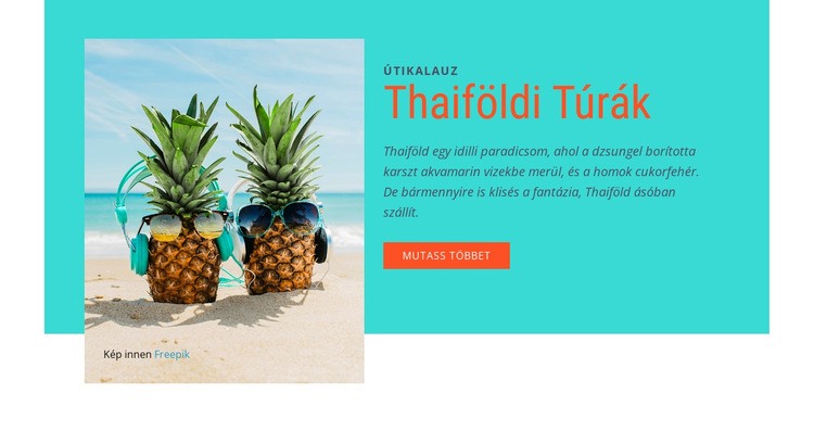 Thaiföldi túrák HTML Sablon