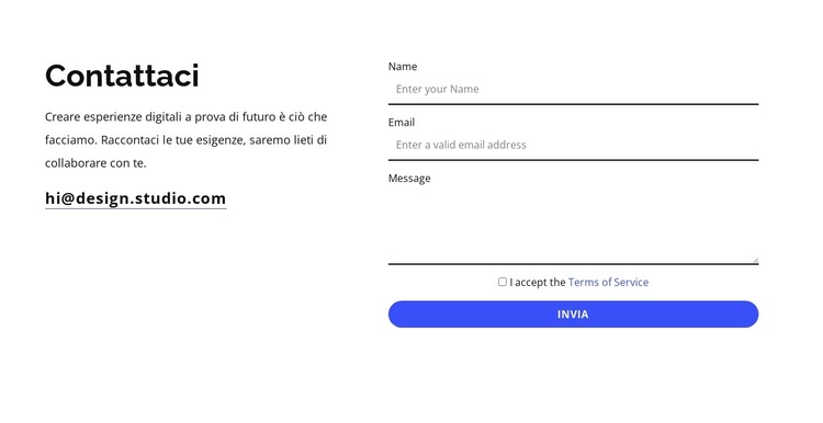 Ti aiuteremo a metterti in contatto Modello di sito Web
