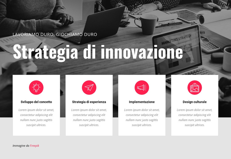 Strategia di innovazione Tema WordPress