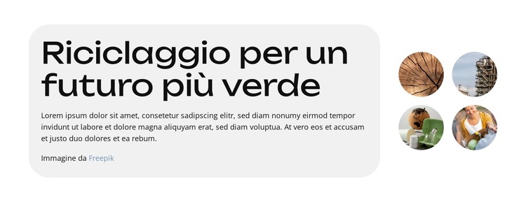 Un riciclaggio migliore, un futuro migliore Tema WordPress