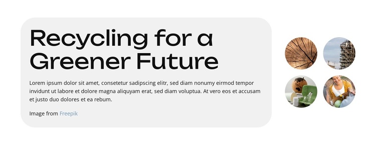 Better Recycling, Better Future Joomla Template