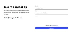 Wij Helpen U Graag In Contact Te Komen - Websitesjabloon Downloaden