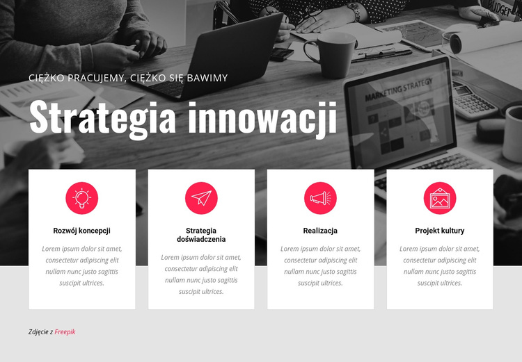 Strategia innowacji Motyw WordPress