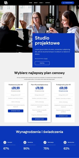 Wybierz najlepszy plan cenowy Szablony HTML