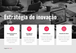 Designer De Site Para Estratégia De Inovação