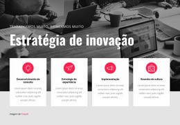 Estratégia De Inovação - Lindo Modelo HTML5